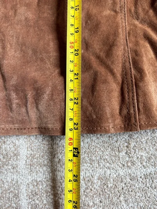 Coldwater Creek Women's Brown Suede Button-Front Jacket Size L NWT - Picture 13 of 14